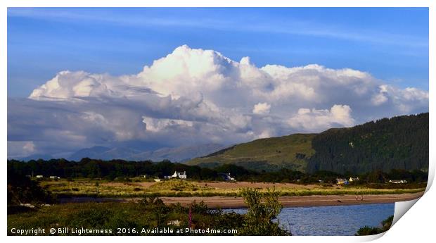 Clouds over Tralee Bay Print by Bill Lighterness