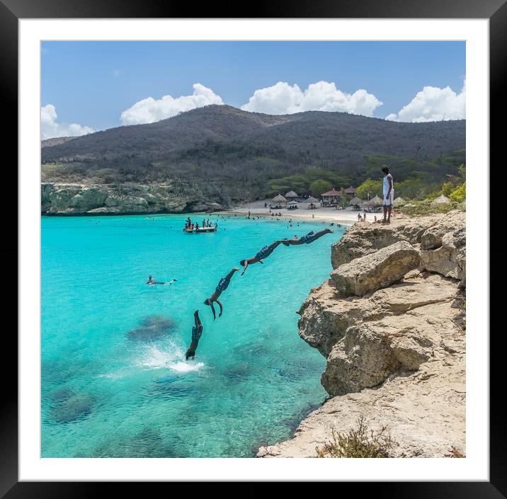 Curacao views Framed Mounted Print by Gail Johnson