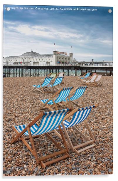 Brighton Seafront & Pier Acrylic by Graham Custance