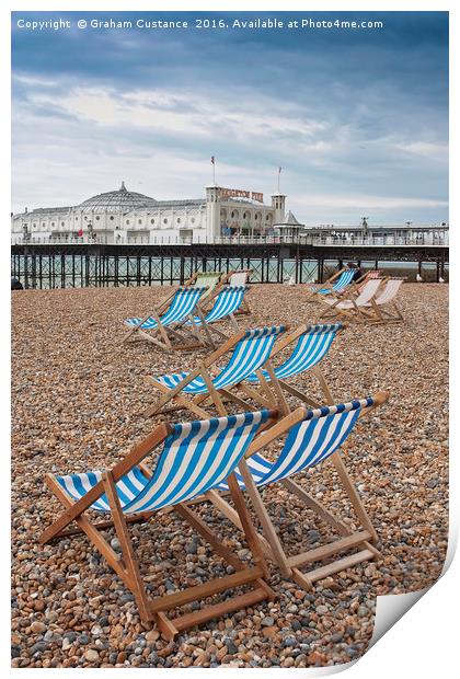 Brighton Seafront & Pier Print by Graham Custance