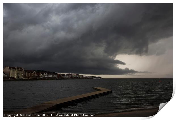 West Kirby Storm Print by David Chennell