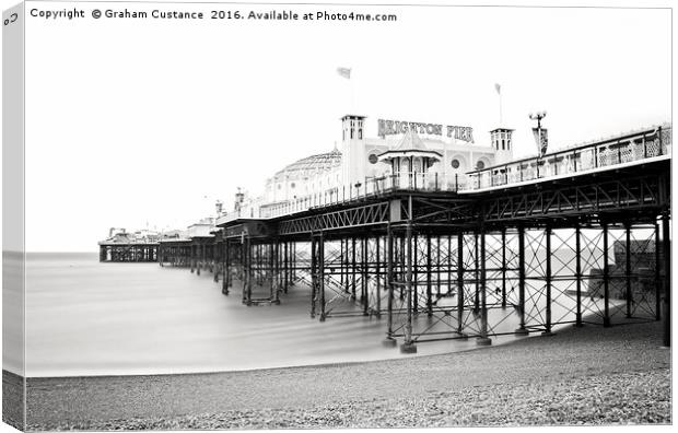 Brighton Pier Canvas Print by Graham Custance