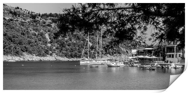 Beautiful Assos on Ionian Sea........ Print by Naylor's Photography