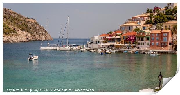 Lazy summer dreams in Assos.......... Print by Naylor's Photography