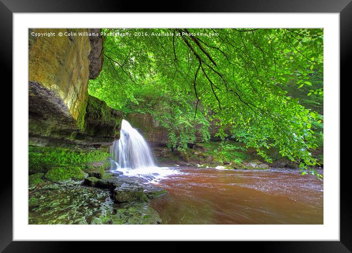 Cauldron Falls West Burton 1 Framed Mounted Print by Colin Williams Photography