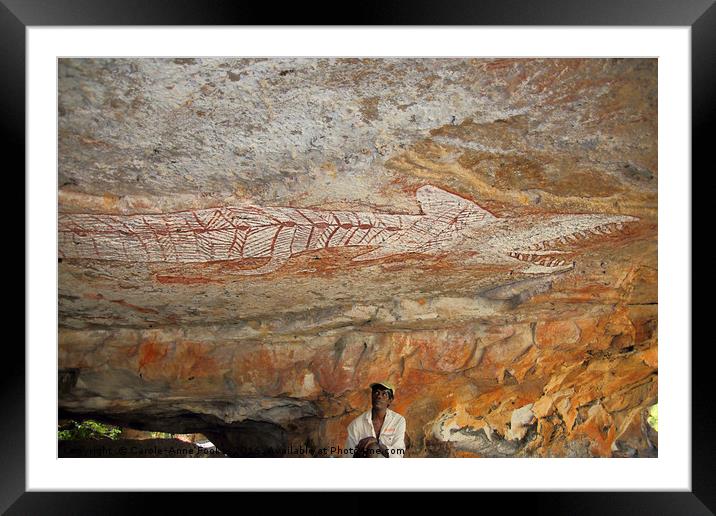 Mount Borradaile Rainbow Serpent Framed Mounted Print by Carole-Anne Fooks