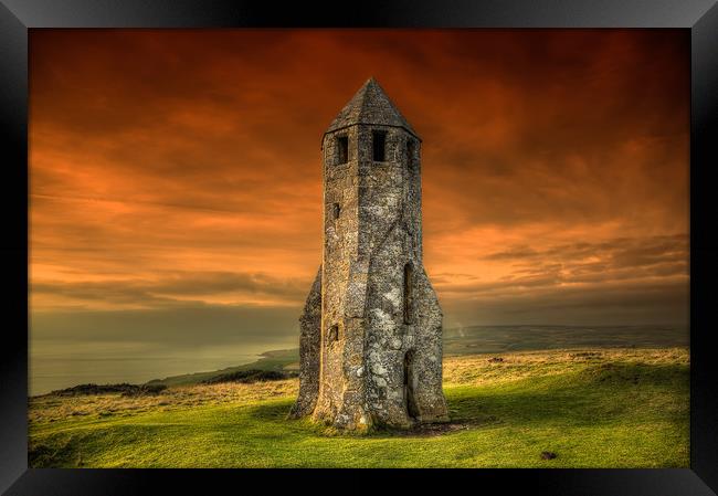 St Catherines Oratory Framed Print by Wight Landscapes