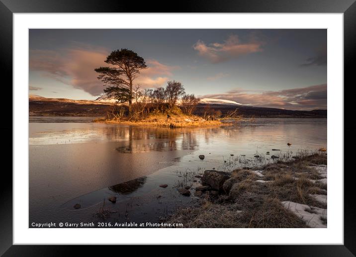 Morning Light at Loch Awe. Framed Mounted Print by Garry Smith