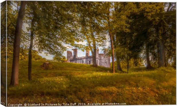 Huntly Castle Aberdeenshire Canvas Print by Tylie Duff Photo Art