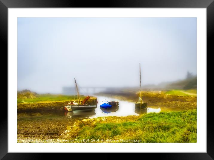 Sea Mists At Portencross Framed Mounted Print by Tylie Duff Photo Art