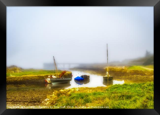 Sea Mists At Portencross Framed Print by Tylie Duff Photo Art