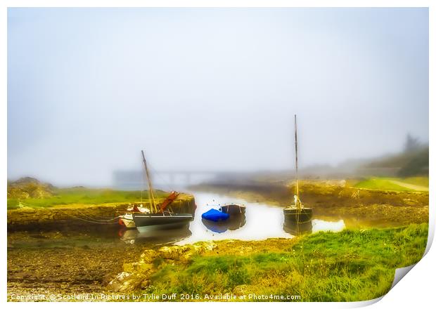 Sea Mists At Portencross Print by Tylie Duff Photo Art