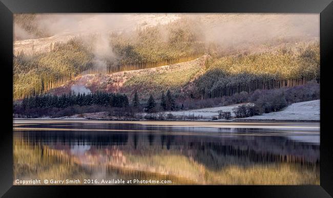 Trees at Loch Leven, Glencoe. Framed Print by Garry Smith