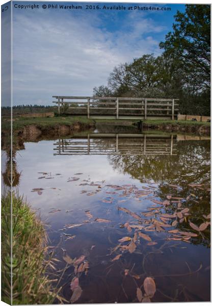 Bridge over the Brook Canvas Print by Phil Wareham