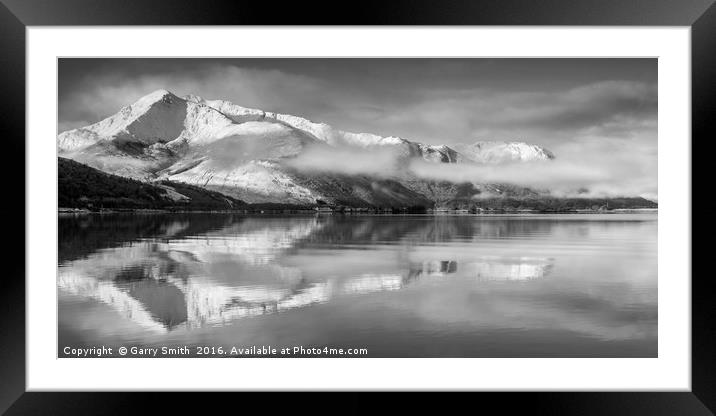 Mist Over Loch Leven. Framed Mounted Print by Garry Smith
