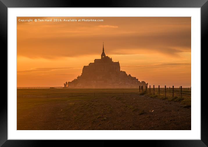 Le Mont Saint Michel Framed Mounted Print by Tom Hard