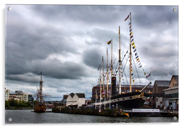 SS Great Britain in Bristol Acrylic by Oxon Images