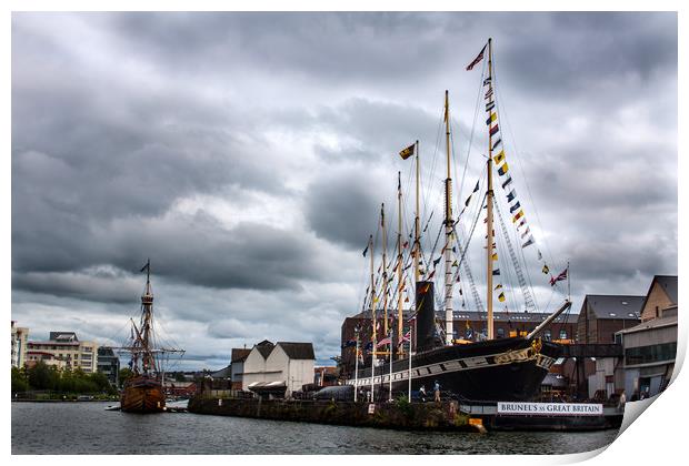SS Great Britain in Bristol Print by Oxon Images