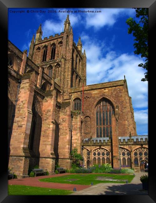 Hereford Cathedral Framed Print by Chris Day