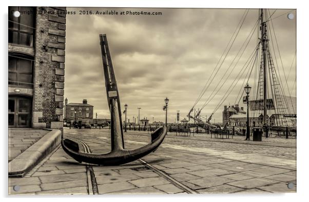 Albert Dock Liverpool Acrylic by Pete Lawless