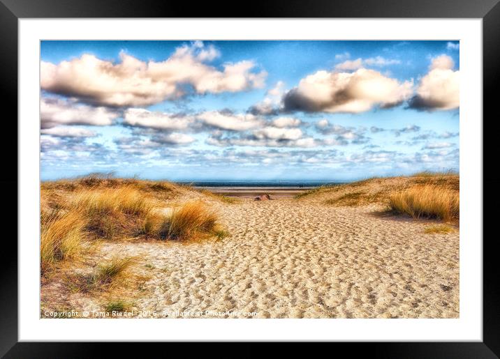 Summer Beach Framed Mounted Print by Tanja Riedel