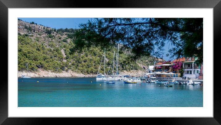 Beautiful Assos on Ionian Sea........ Framed Mounted Print by Naylor's Photography