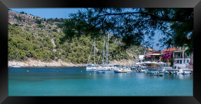 Beautiful Assos on Ionian Sea........ Framed Print by Naylor's Photography
