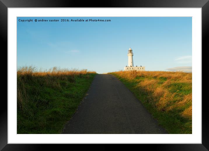 ROAD UP Framed Mounted Print by andrew saxton