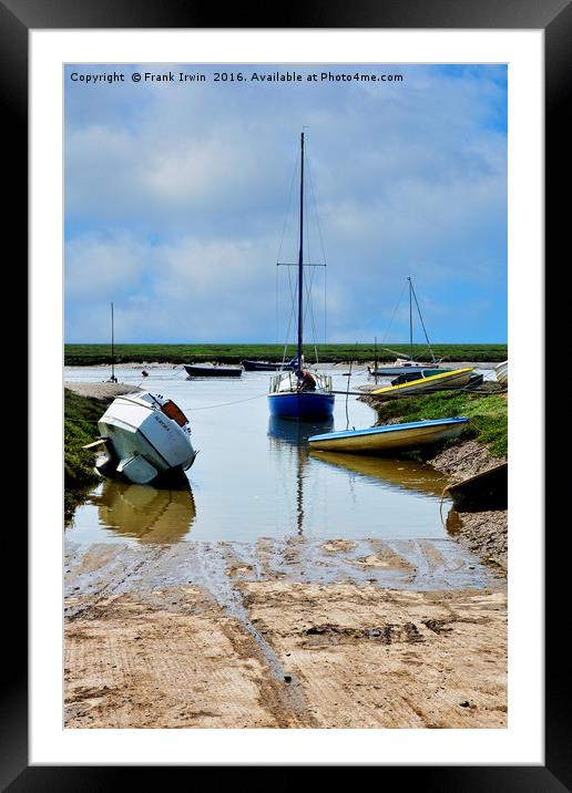 Heswall Beach and its slipway Framed Mounted Print by Frank Irwin