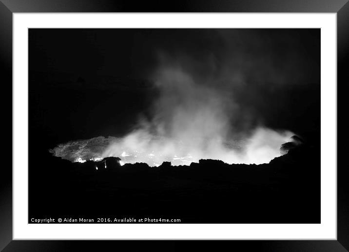 Erta Ale Volcano, Ethiopia  Framed Mounted Print by Aidan Moran
