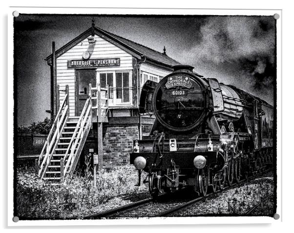 The Flying Scotsman  Acrylic by Chris Evans