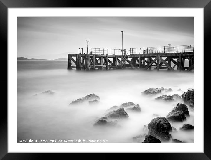 The Pier at Achiltibuie. Framed Mounted Print by Garry Smith