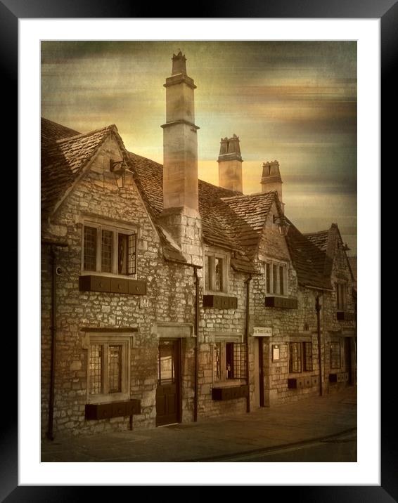 17th Century Three Gables Inn. Framed Mounted Print by Heather Goodwin