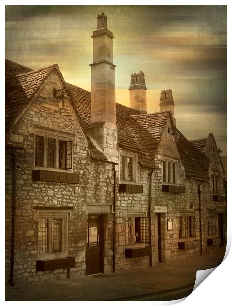 17th Century Three Gables Inn. Print by Heather Goodwin