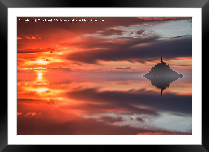 Mont Saint Michel Framed Mounted Print by Tom Hard
