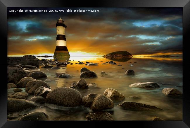 Penmon - Sunset over Puffin Island Framed Print by K7 Photography