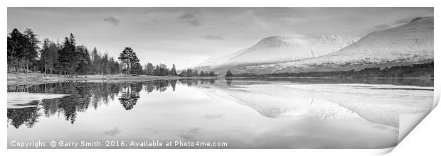 Loch Tulla Reflections Print by Garry Smith