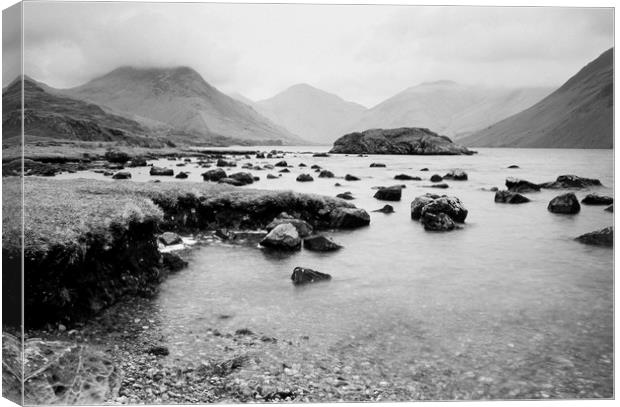 Rainclouds over Wast Water. Cumbria, UK. Canvas Print by Liam Grant