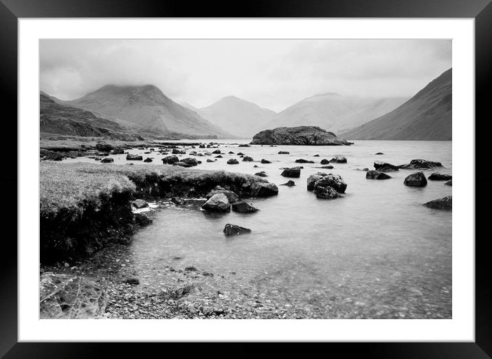 Rainclouds over Wast Water. Cumbria, UK. Framed Mounted Print by Liam Grant