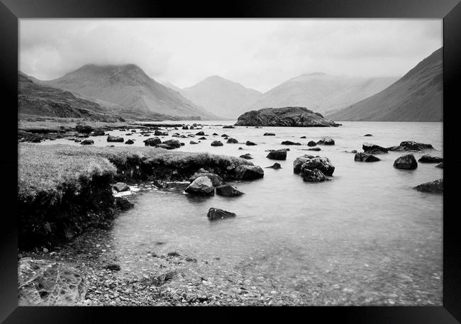 Rainclouds over Wast Water. Cumbria, UK. Framed Print by Liam Grant
