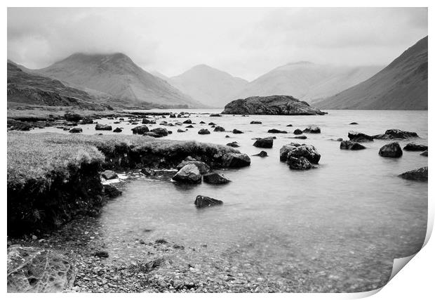 Rainclouds over Wast Water. Cumbria, UK. Print by Liam Grant