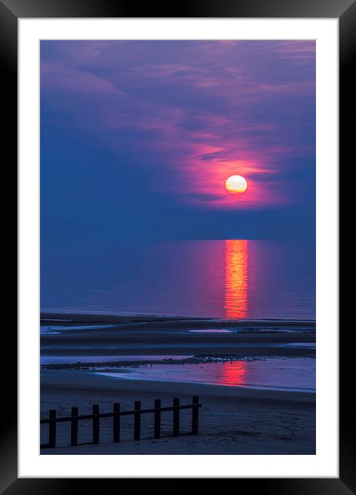Setting Sun Framed Mounted Print by Roy Barry