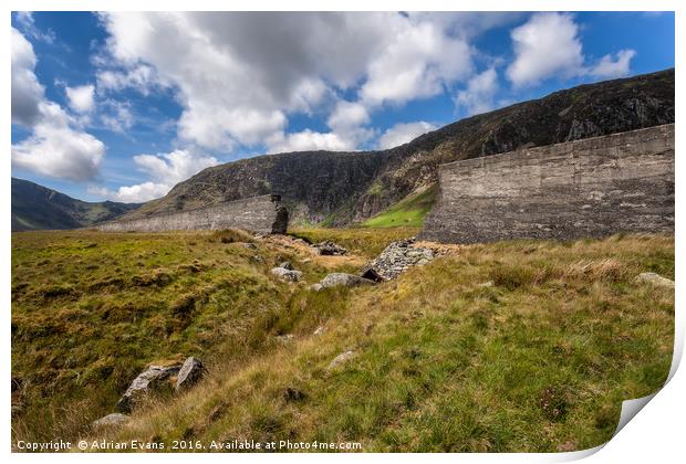 Dam Disaster Dolgarrog Print by Adrian Evans