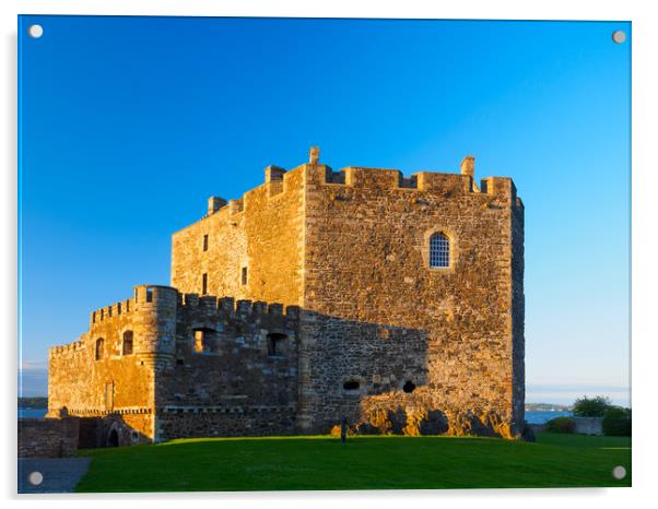 Blackness Castle, Scotland. Acrylic by Tommy Dickson