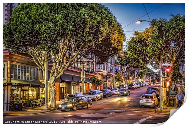 San Francisco street Print by Susan Leonard