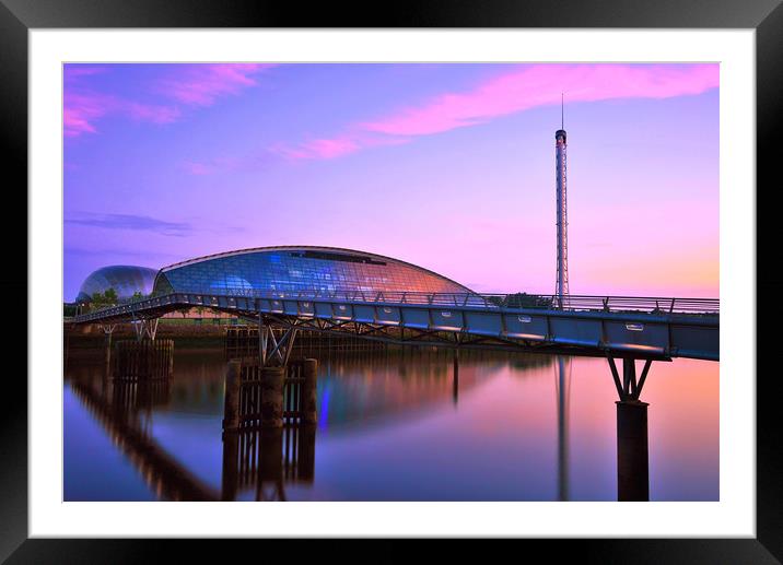 Glasgow Science Centre Framed Mounted Print by Angela H