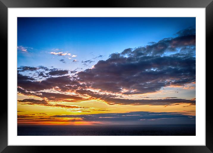 Anglesey Sunset Framed Mounted Print by Roy Barry