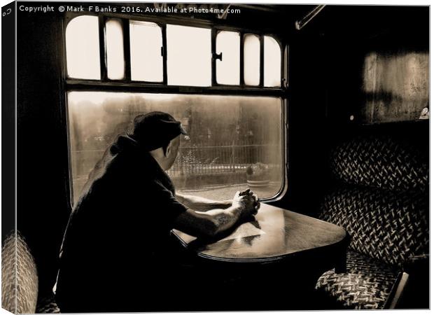 Stranger on a Train Canvas Print by Mark  F Banks