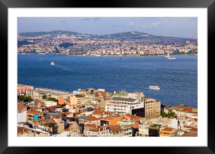 City of Istanbul Framed Mounted Print by Artur Bogacki