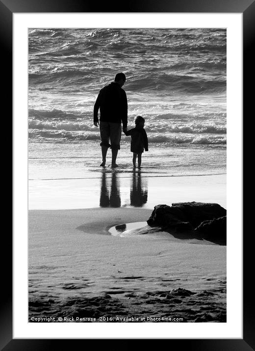 Hand In Hand Framed Mounted Print by Rick Penrose